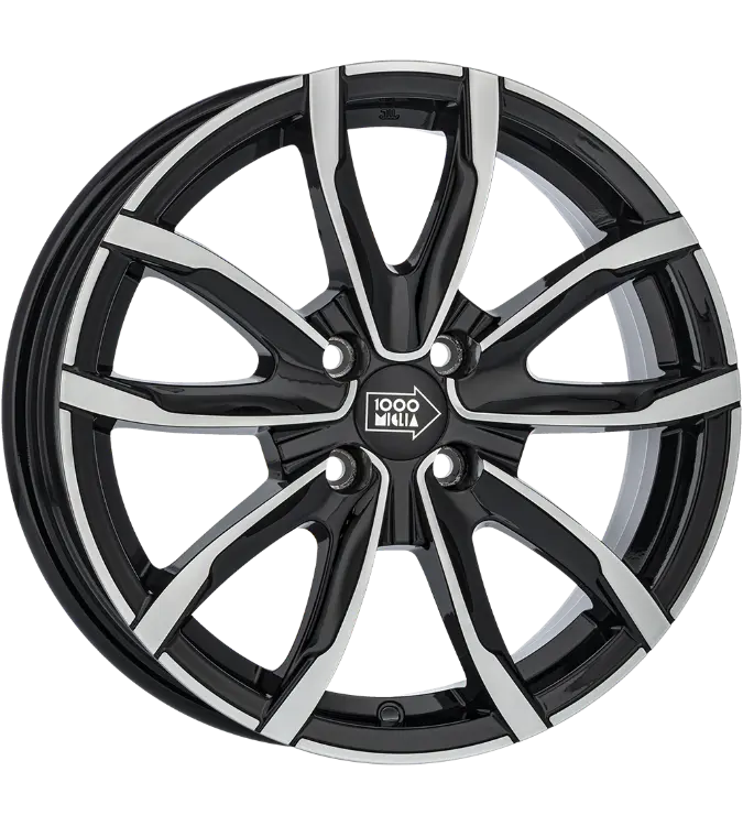 Mille Miglia EVO 001 Black Polished 6,00x15 5x100,00 ET38,00