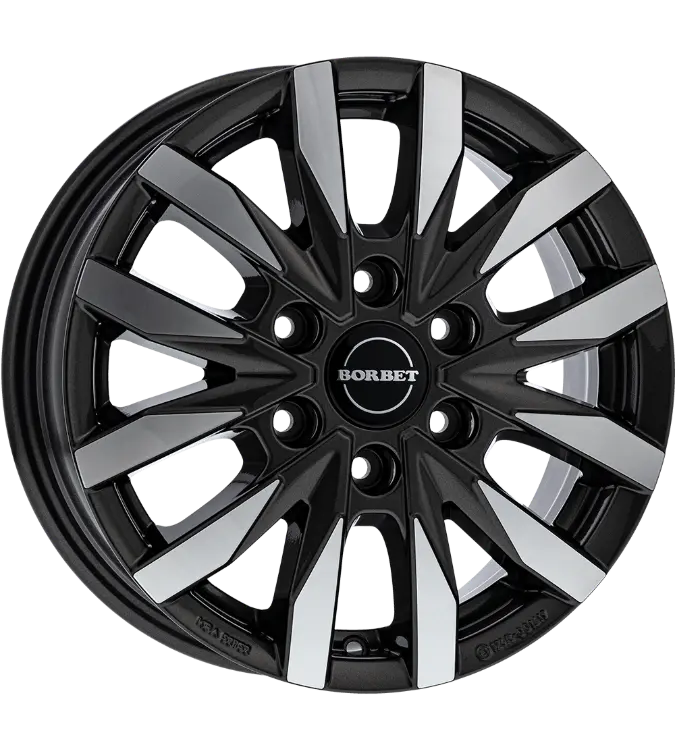Borbet CW6 anthracite polished 6,50x16 6x120,00 ET50,00