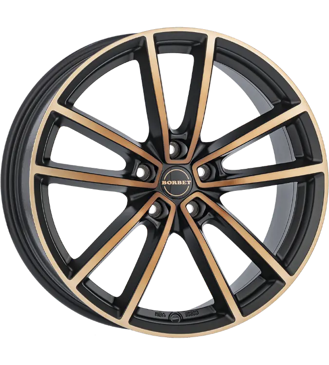Borbet W black copper polished matt 8,00x20 5x112,00 ET41,00