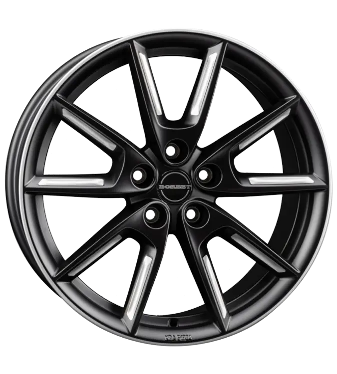 Borbet LX19 black matt silver spoke rim 8,00x19 5x108,00 ET45,00