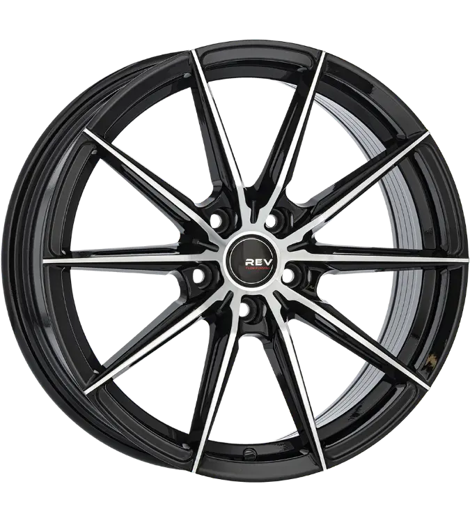 REVATIVO Nova FF Black Polished 8,00x18 5x112,00 ET35,00