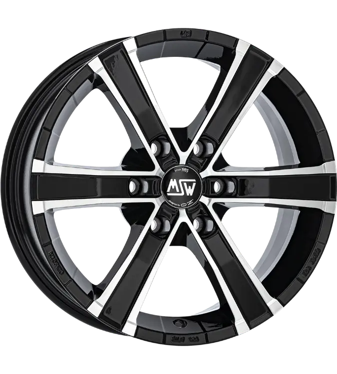 MSW Sahara 6 Black Polished 8,00x18 6x139,70 ET20,00
