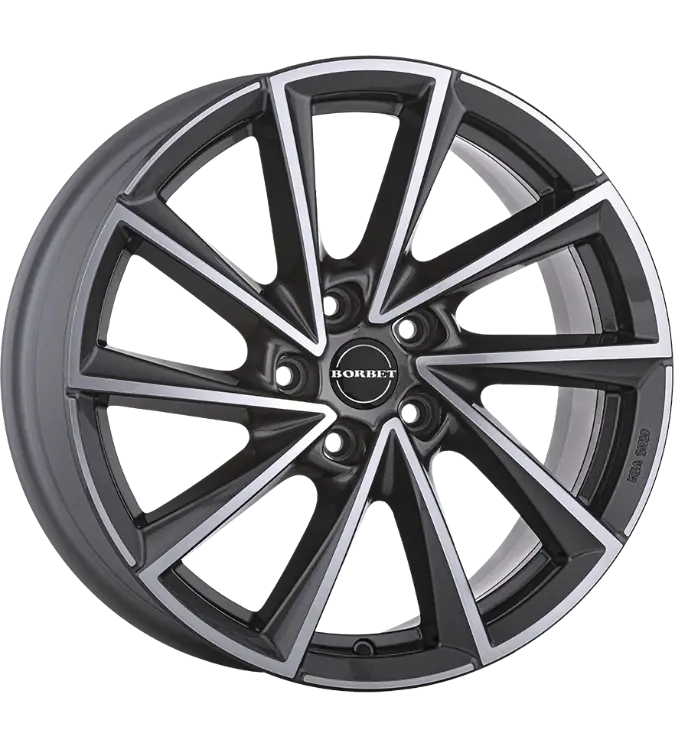 Borbet VTX graphite polished 8,00x18 5x115,00 ET38,00