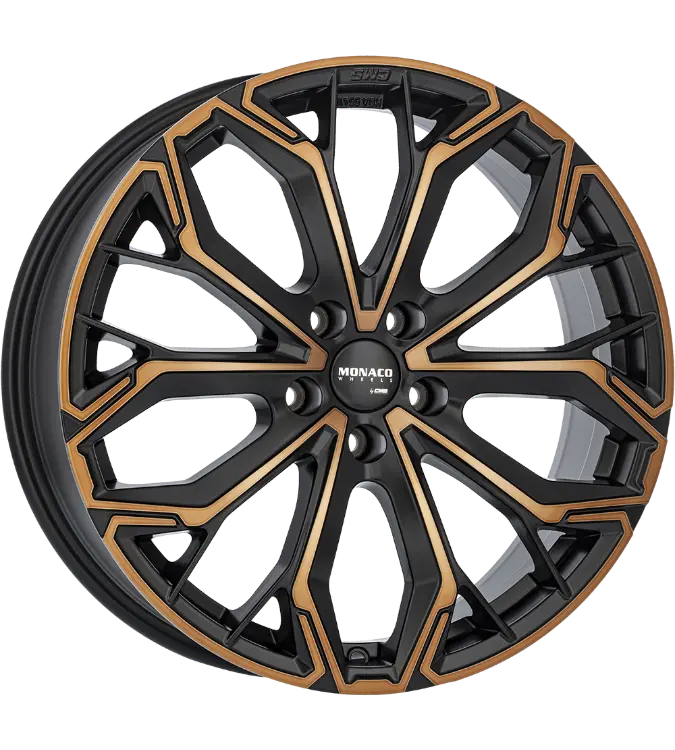 MONACO WHEELS Grand Prix C 17 Black Copper Polished 8,00x19 5x112,00 ET39,10