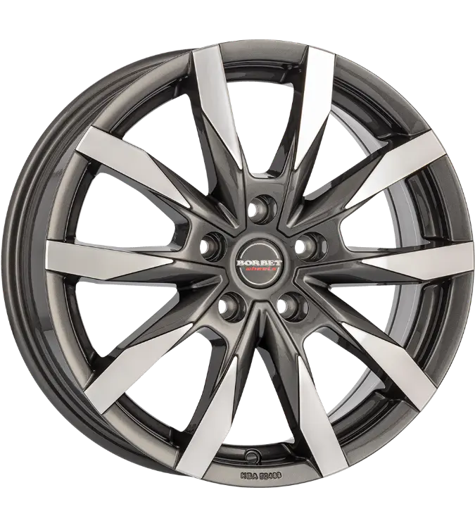 Borbet CW5 anthracite polished 7,50x18 5x108,00 ET45,00