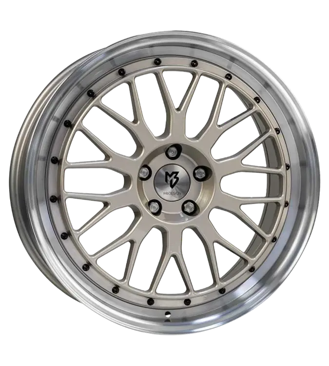 mbDESIGN LV1 Champagner Polished 7,50x18 4x108,00 ET35,00