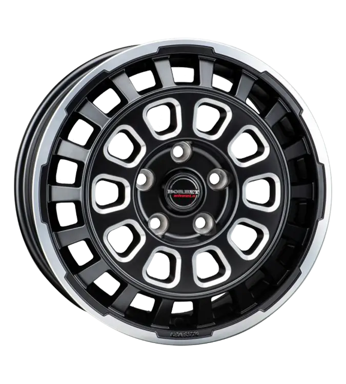 Borbet CW7 black rim window polished matt 7,50x18 5x120,00 ET53,00
