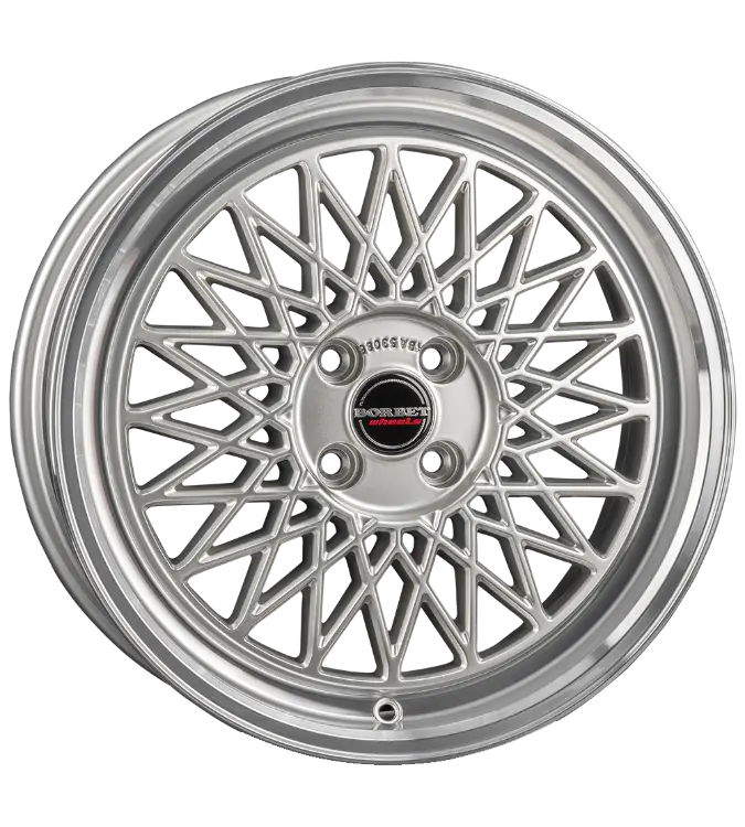 Borbet B silver rim polished 7,00x17 4x108,00 ET20,00