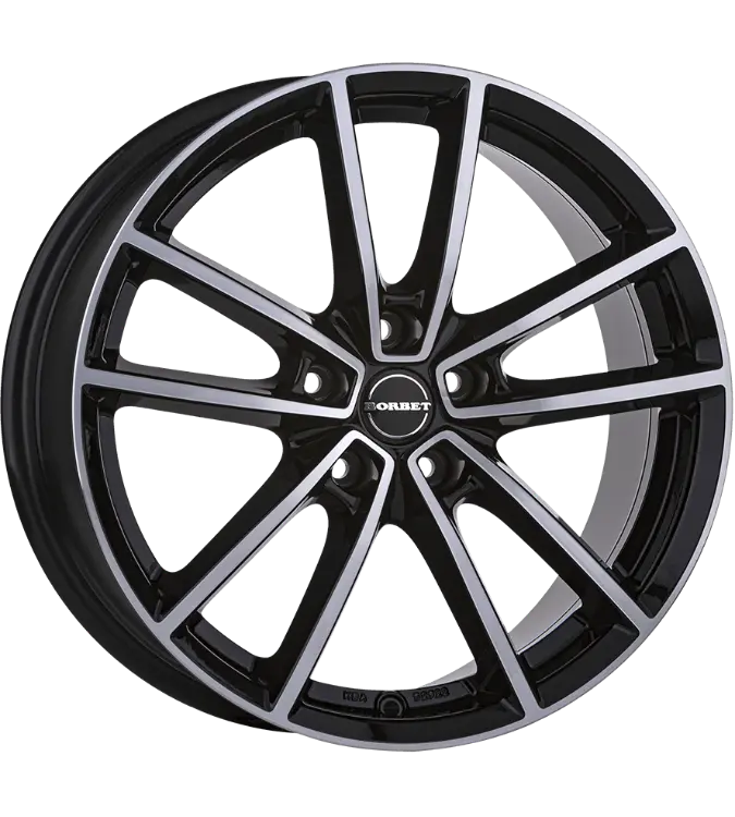 Borbet W black polished 8,00x20 5x114,30 ET36,00