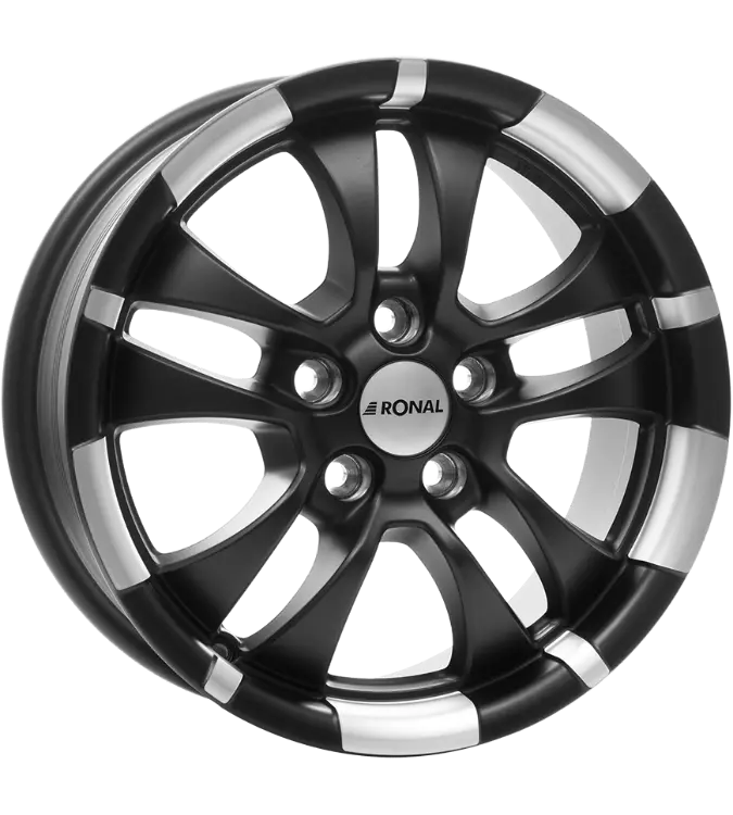 Ronal R59 Jetblack Matt Lip Diamond 7,00x16 5x120,00 ET35,00