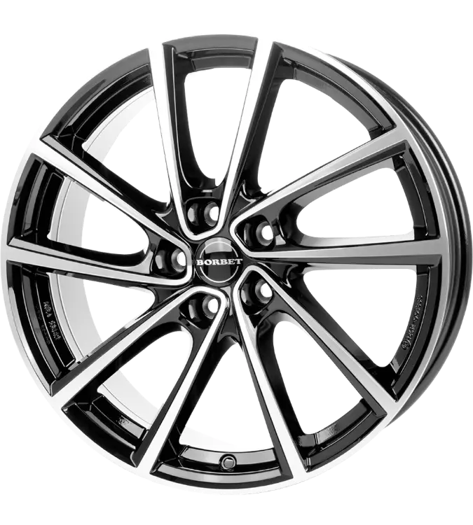 Borbet V black polished 7,00x19 5x112,00 ET34,00