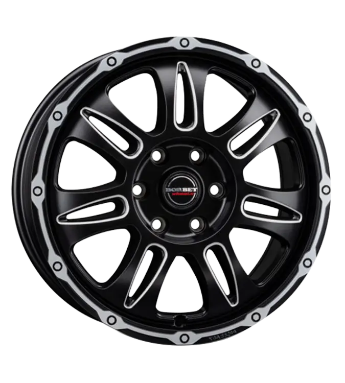 Borbet CW8 black rim window polished matt 8,00x18 6x120,00 ET45,00