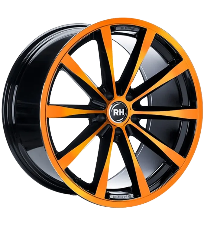 RH Alurad GT Rad Black Polished Orange 10,50x21 5x120,00 ET40,00