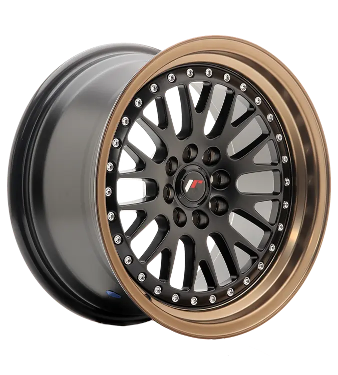 JR Wheels JR10 Black Lip Bronze 7,00x15 4x100,00 / 4x108,00 ET30,00