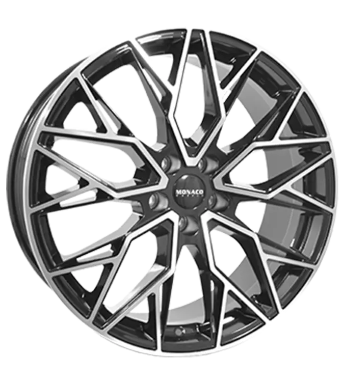MONACO WHEELS Grand Prix 15 FF Black Polished 8,00x19 5x130,00 ET42,50