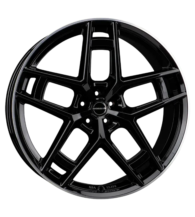Borbet TF black rim polished glossy 10,50x24 5x112,00 ET20,00