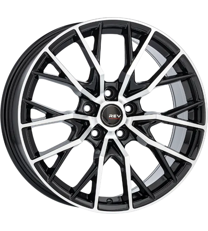 REVATIVO Vortex FF Black Polished 8,00x18 5x112,00 ET45,00