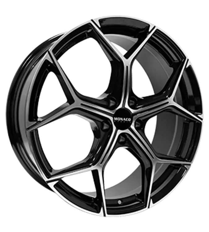 MONACO WHEELS Grand Prix 16 Black Polished 8,00x20 5x108,00 ET45,00
