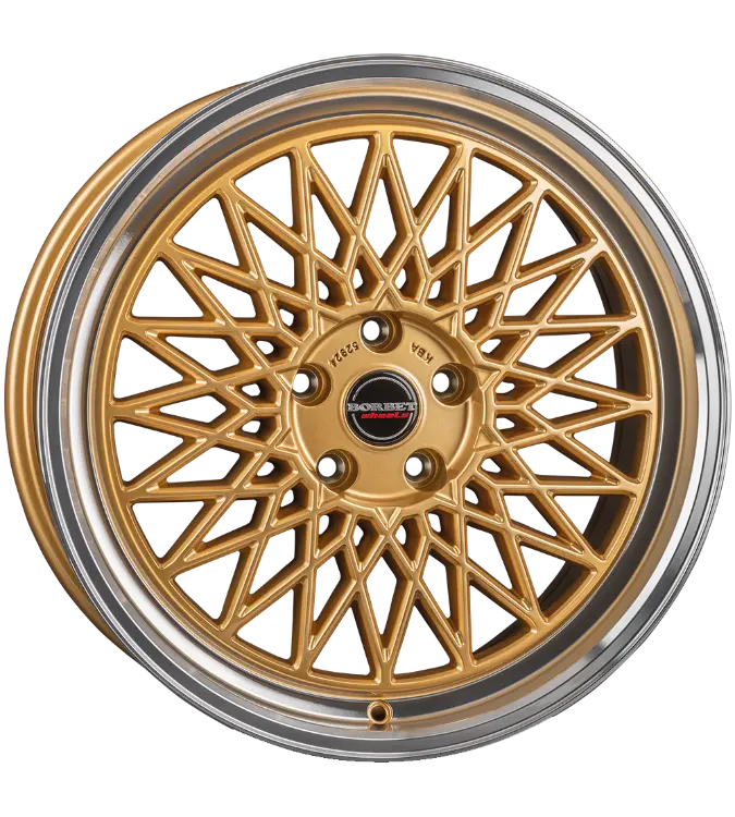 Borbet B gold rim polished 7,00x17 4x100,00 ET30,00