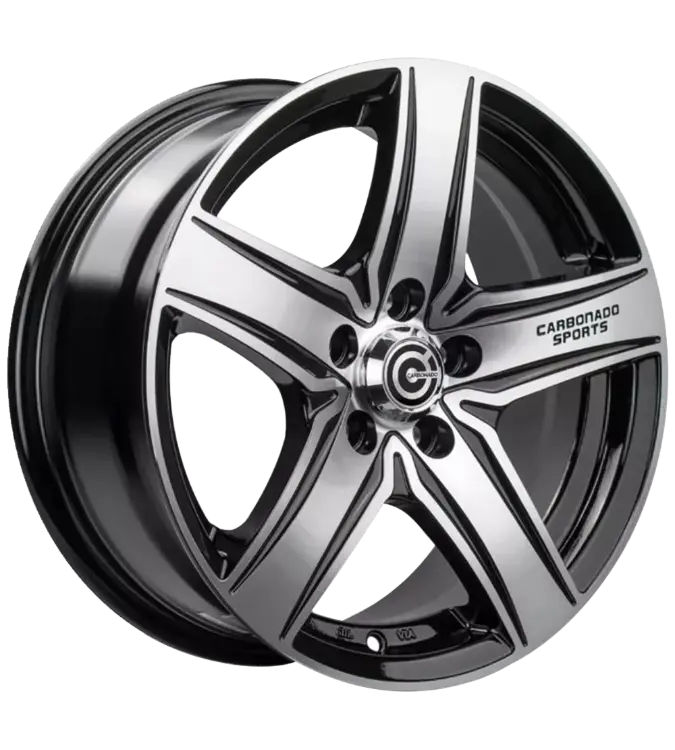 Carbonado GTR Sports 1 Black Polished 7,00x16 5x118,00 ET40,00