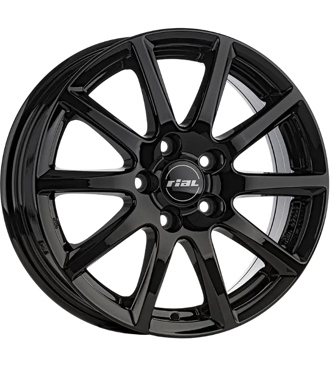 RIAL Milano Black Gloss 6,50x16 5x108,00 ET45,00