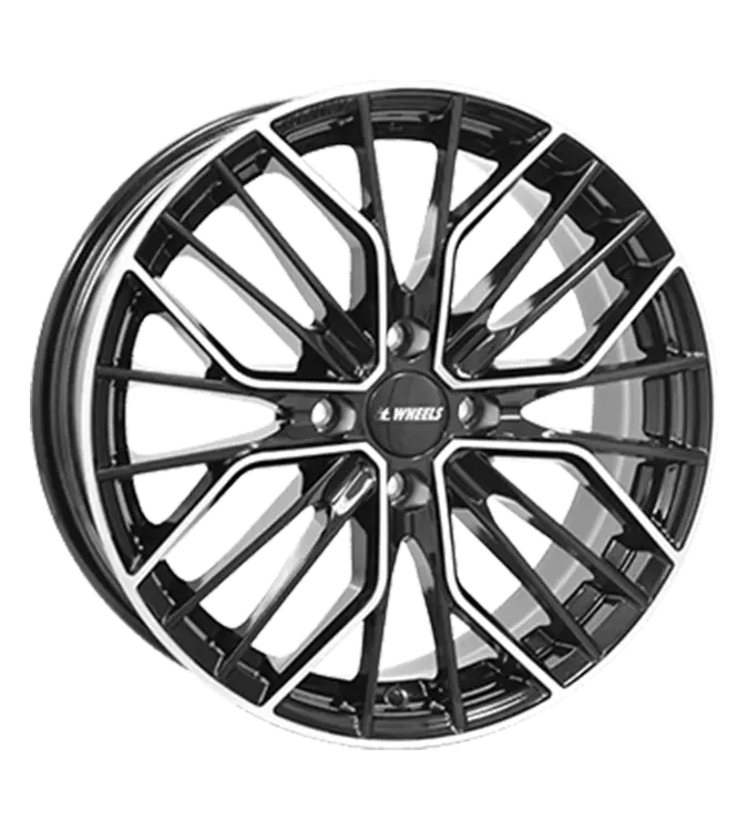 itWHEELS Tiara 4 Black Polished 7,00x17 4x100,00 ET44,00