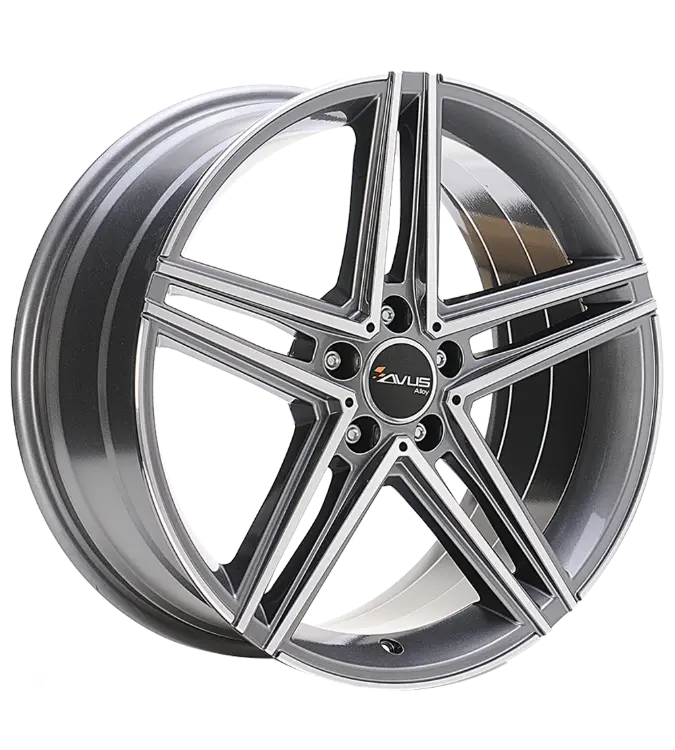 AVUS Racing AC-515 - Anthracite Polished 7,50x18 5x112,00 ET52,00