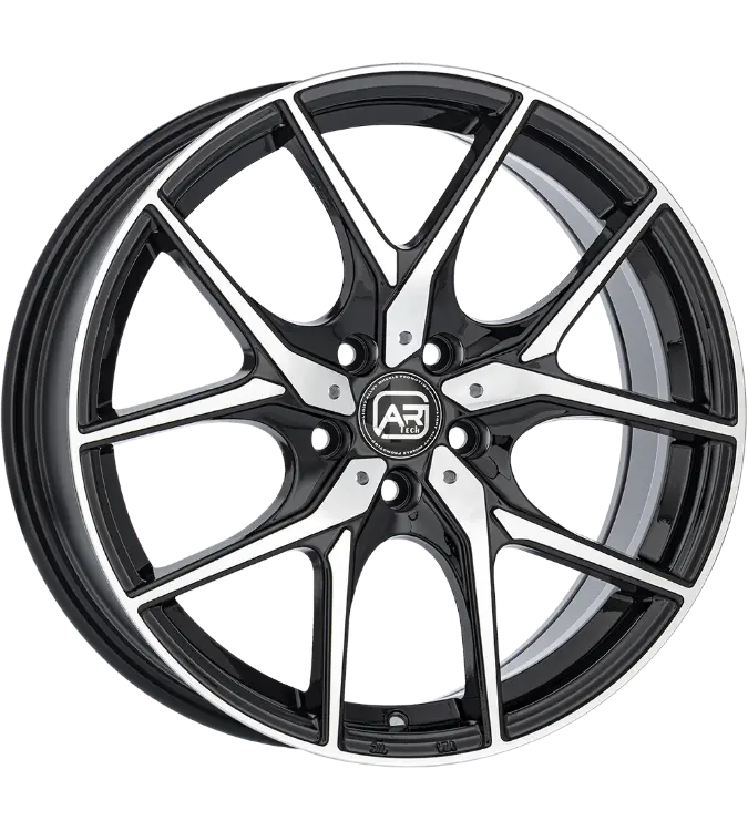 ARTECH Mygale Black Polished 7,50x17 4x108,00 ET25,00