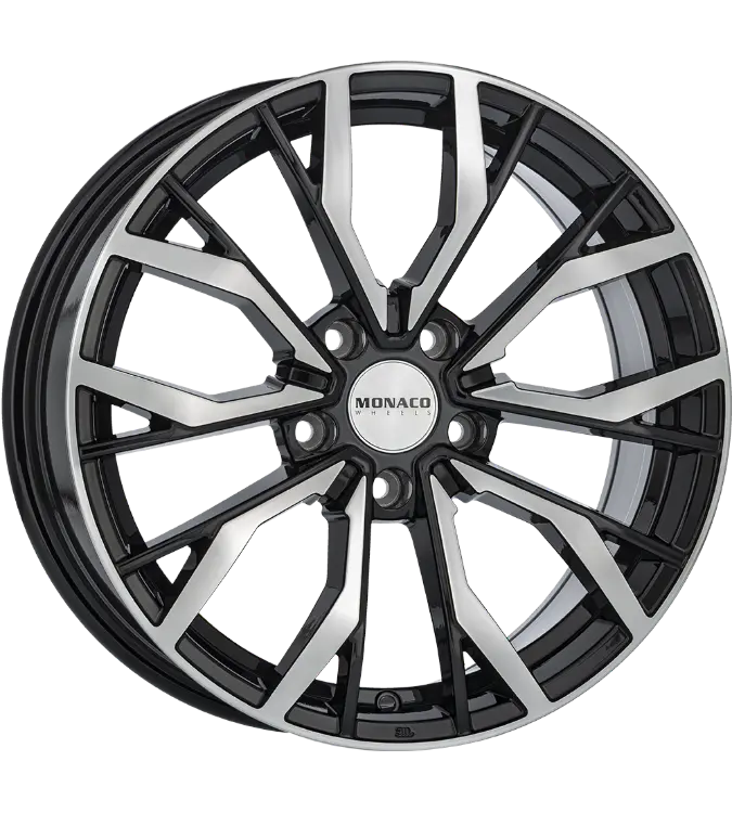 MONACO WHEELS Grand Prix 5 Black Polished 8,00x18 5x120,00 ET35,00