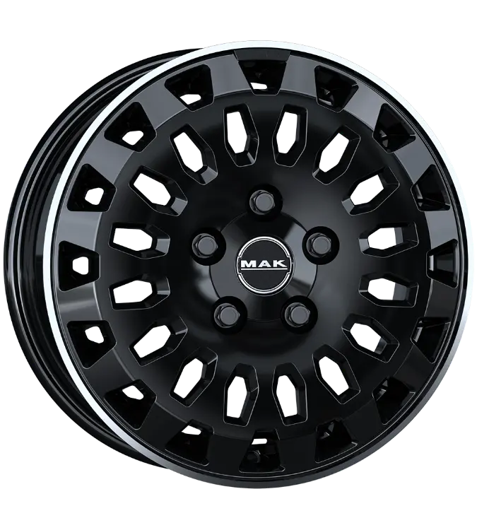 MAK Overland Black Mirror Lip 7,00x17 6x120,00 ET50,00