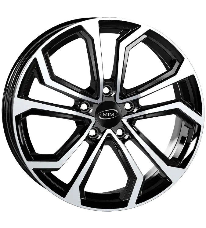 MIM ESIS Black Polished 6,50x16 5x108,00 ET45,00