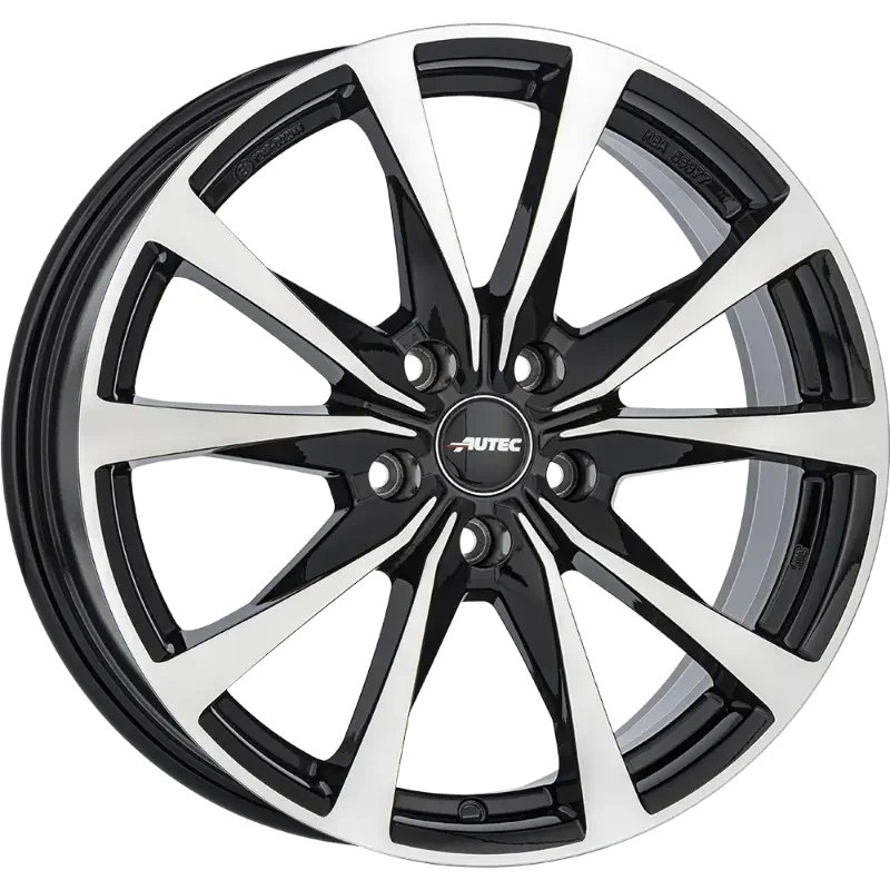 Autec Brixen Black Polished 7,00x17 5x114,30 ET50,00