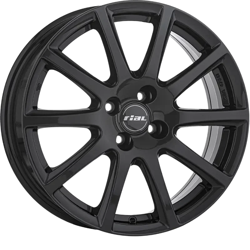 RIAL Milano Black Gloss 6,50x15 4x100,00 ET38,00