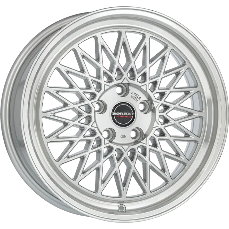 Borbet B silver rim polished 8,00x18 5x112,00 ET30,00