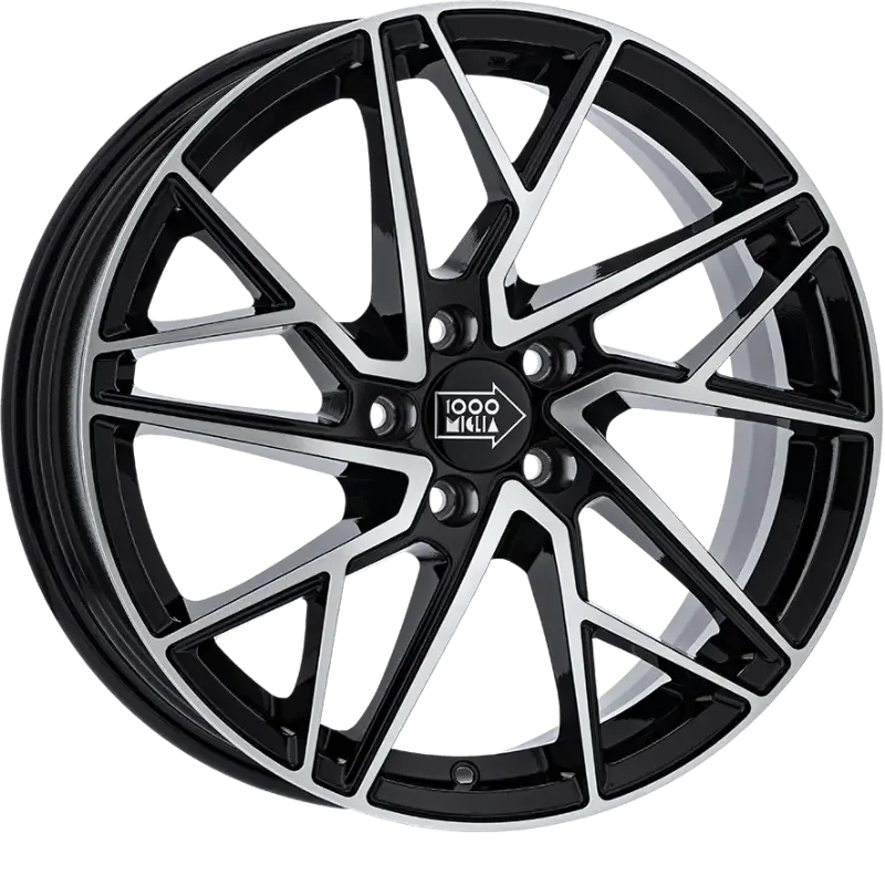 Mille Miglia RX25 Black Polished 8,00x18 5x114,30 ET40,00