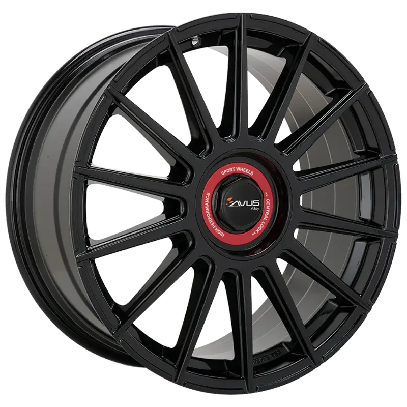AVUS Racing AC-M09 - Black Red 8,50x19 5x108,00 / 5x114,30 ET45,00