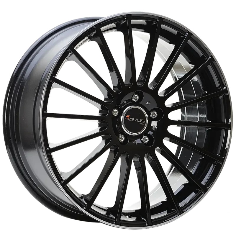 AVUS Racing AC-M03 - Black Polished Lip 7,00x17 4x108,00 ET42,00