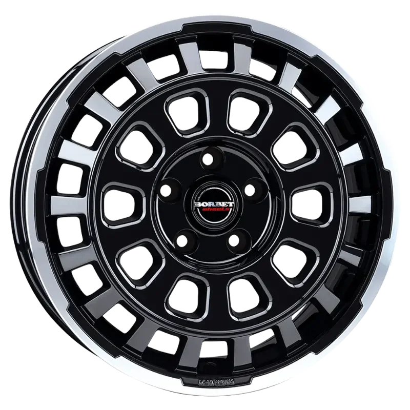 Borbet CW7 black rim polished 7,50x18 5x118,00 ET53,00