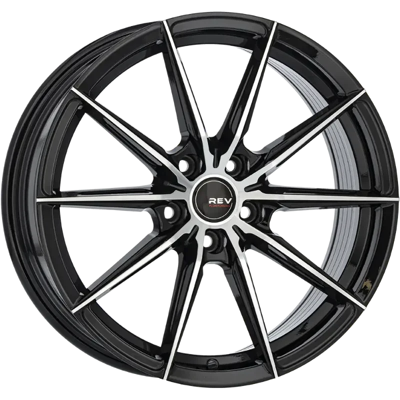 REVATIVO Nova FF Black Polished 8,00x18 5x114,30 ET40,00