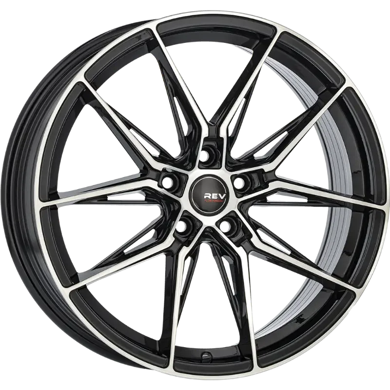 REVATIVO Pulsar FF Black Polished 8,00x18 5x114,30 ET40,00