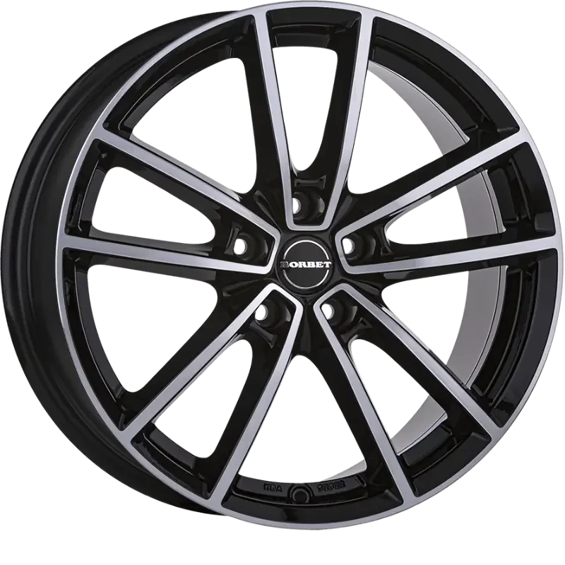 Borbet W black polished 8,50x21 5x112,00 ET40,00