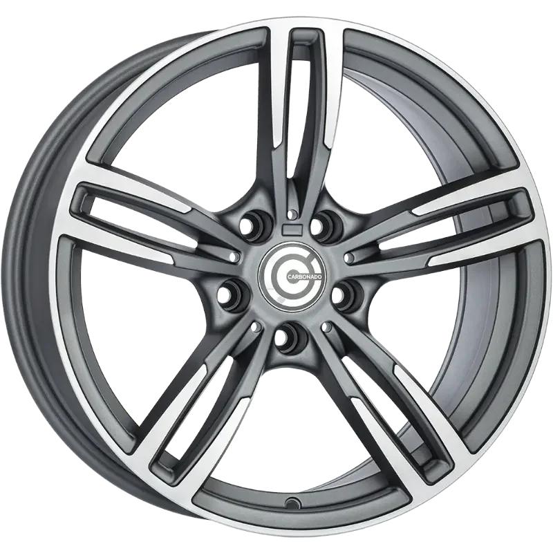 Carbonado Diamond Matt Anthracite Polished 9,50x19 5x120,00 ET38,00