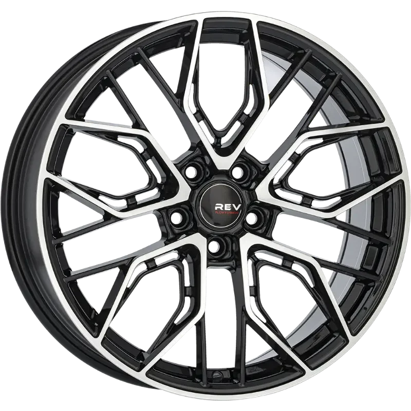 REVATIVO Qube FF Black Polished 8,00x19 5x112,00 ET45,00