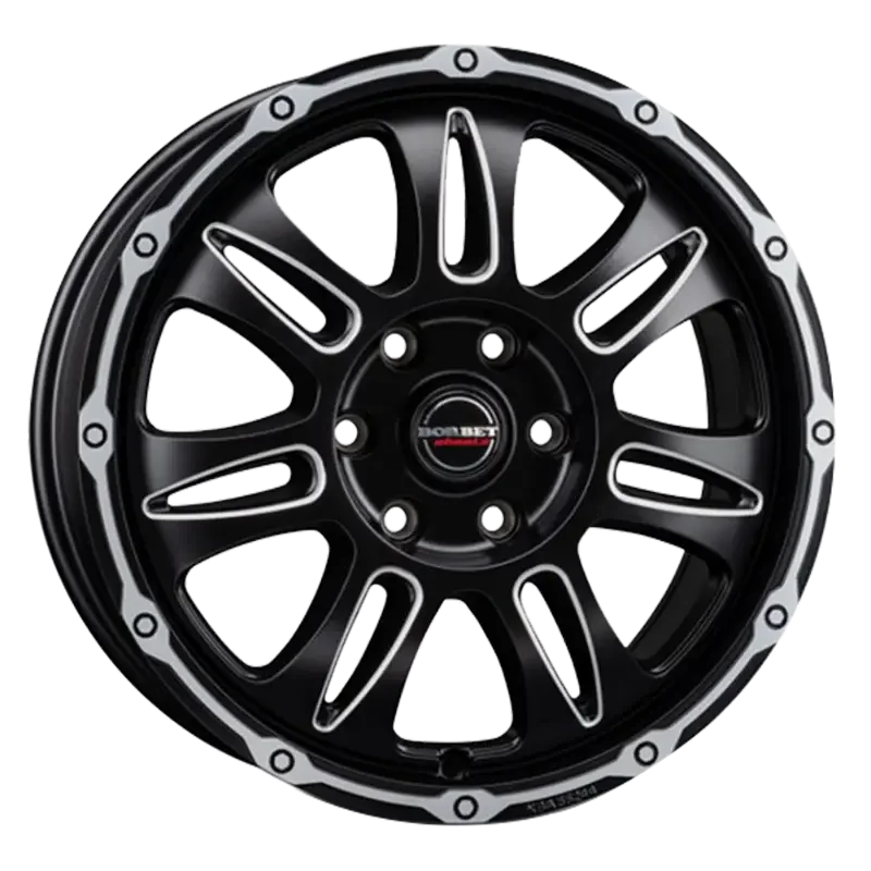 Borbet CW8 black rim window polished matt 8,00x18 6x139,70 ET35,00