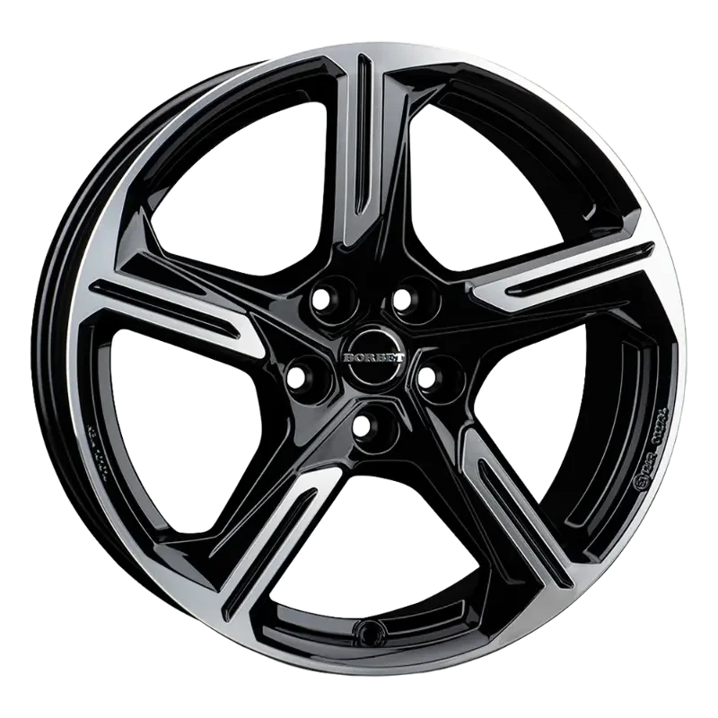 Borbet XE1 black polished 7,50x18 5x112,00 ET46,00
