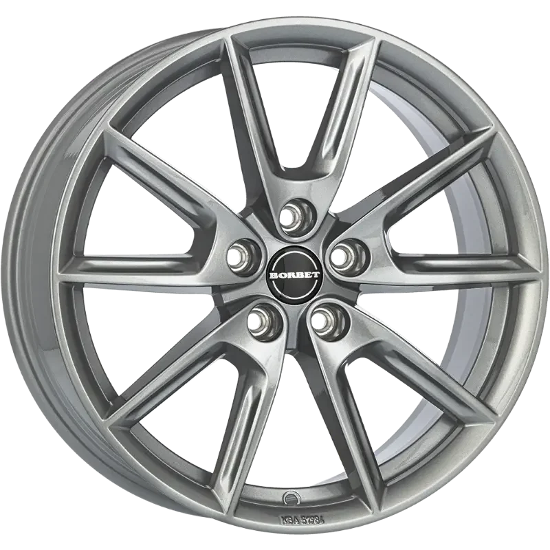 Borbet LX18 grey glossy 8,00x18 5x114,30 ET40,00