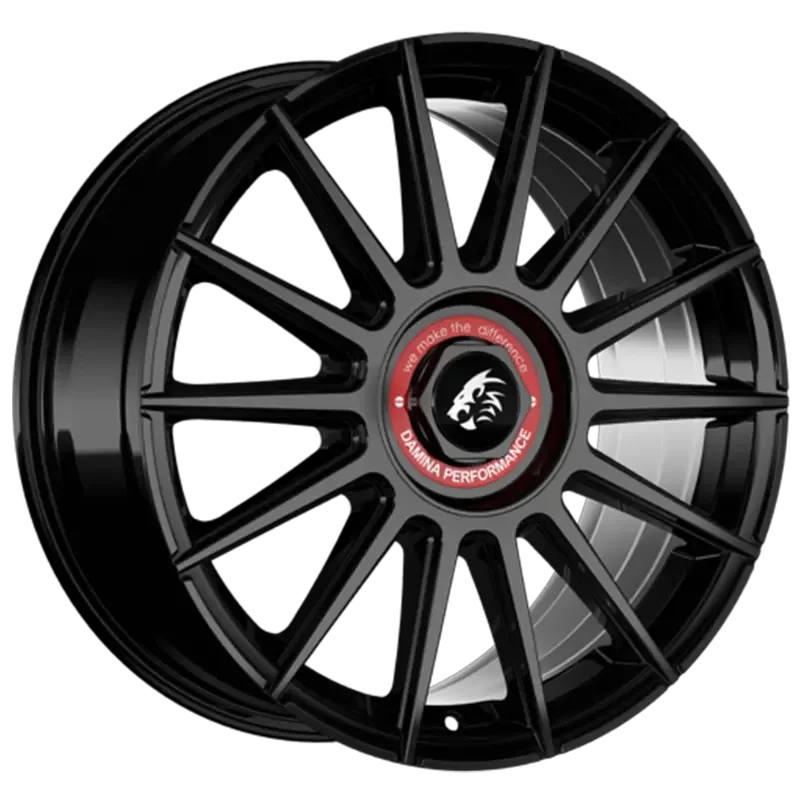 Damina Performance DM09 Black Red 8,00x18 5x112,00 / 5x120,00 ET30,00