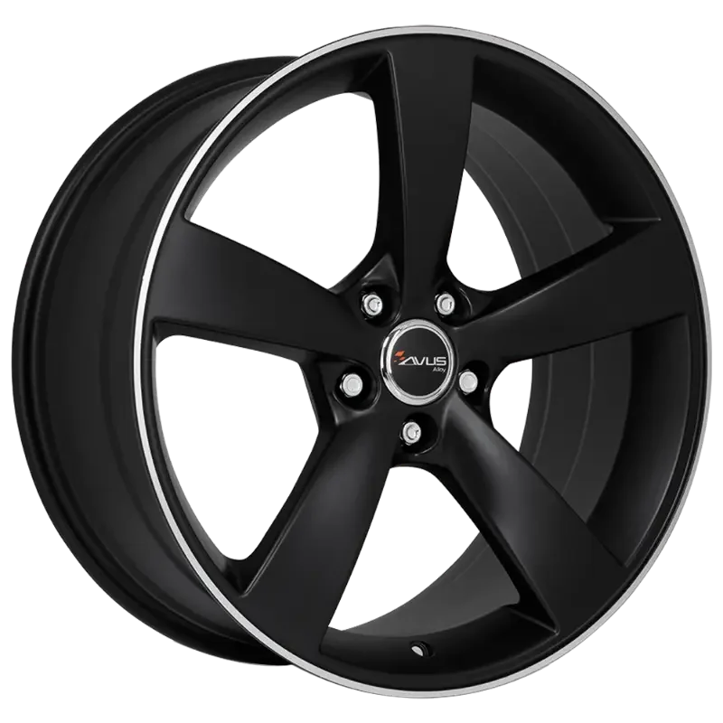 AVUS Racing AF10 - Matt Black Polished 8,00x18 5x112,00 ET35,00