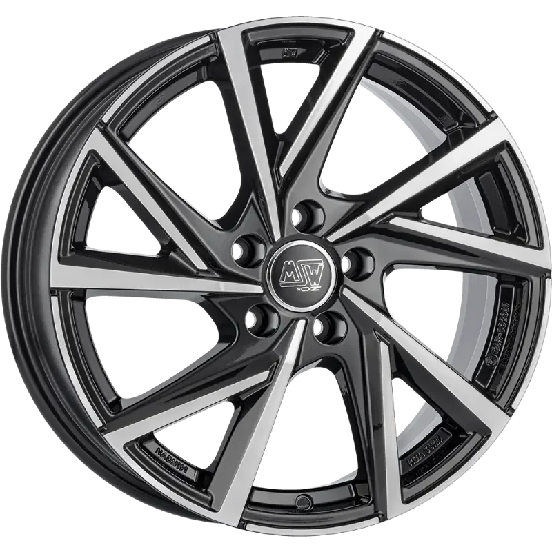 MSW 80-5 Gloss Black Polished 7,50x18 5x108,00 ET45,00