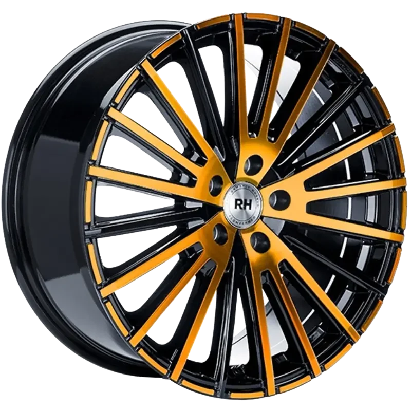 RH Alurad WM Flowforming Black Polished Orange 10,00x20 5x130,00 ET50,00